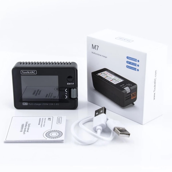 200W 10A DC Balanse lader Utlader for 1-6S Lipo Batteri Med Spenning Servo Checker