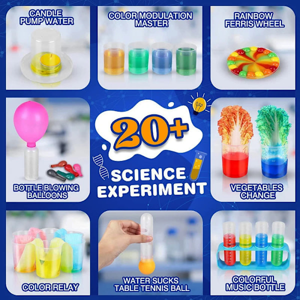 Vetenskap & Kemi Leksaker Kit STEM Lab Experiment Utbildningsspel Het Rea Gör själv Kid Utbildningsleksak