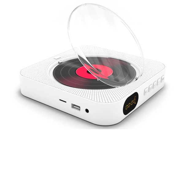 Bærbar CD afspiller Bluetooth Højttaler Stereo CD afspillere LED Skærm Væg Monterbar CD Musik afspiller med IR Fjernbetjening Kontrol FM Radio