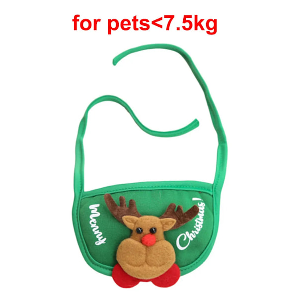 Jul Valp Hund Katt Dräkt Jul Katt Tomten Älg Hatt med bandana haklapp halsduk set katt tillbehör