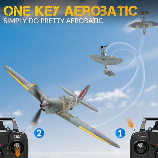 Spitfire RC Plane EPP 400mm Wingspan RC Fighter