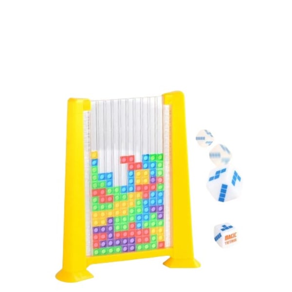 3D Tetris Farverig Bygningsblokke Udskiftelig Puslespil Kreativt Desktop Tangram Spil Klassisk Videnskab Uddannelsesmæssigt Børn Legetøj