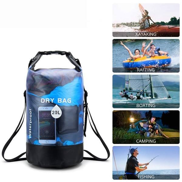 Vattentät Dry påse 20L Förvaring Pack Påska Rafting Drybags Ryggsäck