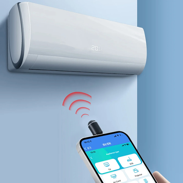 Type C Smartphone fjernbetjening infrarød sender Smart home kontrol adapter