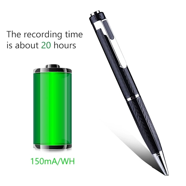 Digital Röst Inspelare Penna Professionell Ljud Ljud Inspelning aktiverad lång distans U Disk 32GB WAV 192Kpb Diktafon