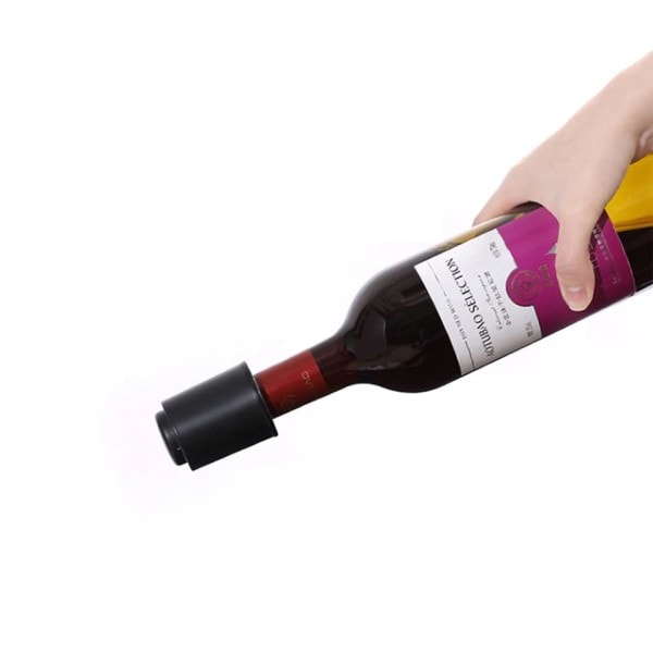 Viboelos vakuum vin flaska lock propp förseglad förvaring vakuum minne vin propp push stil bar verktyg