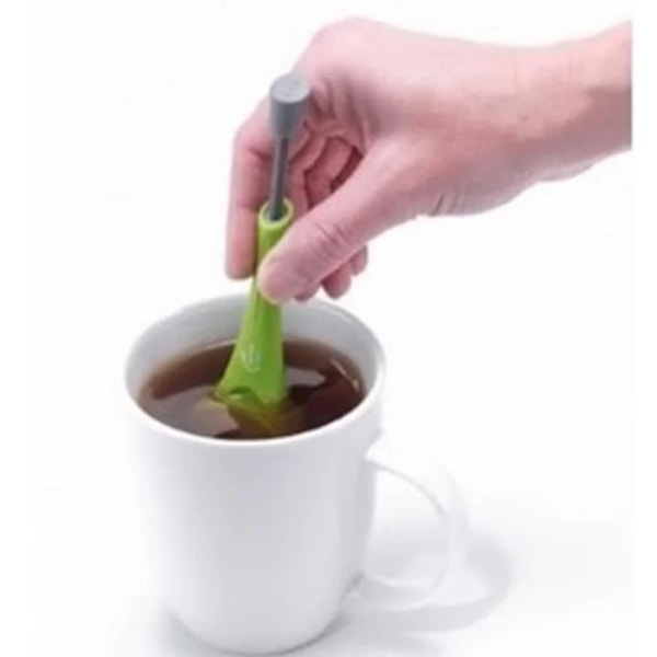 Te Infuser Inbyggd kolv Hälsosam Intensiv Smak Återanvändbar Te påse Plast Te&Ckaffe Sil