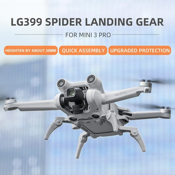 Sammenleggbart Landingsutstyr for DJI Mini 3 Pro Extensions Forhøyede gir Støtte Bein Beskytter Stativ for DJI Mini 3 Pro