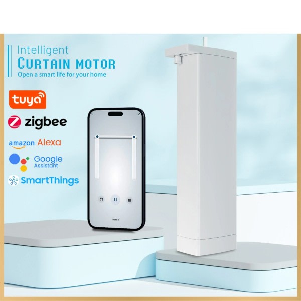 Tuya Zigbee Elektrisk Smart Gardin Motor Intelligent Support Voice Control