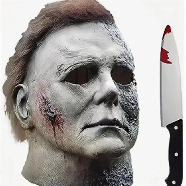 Halloween Michael Myers Maske Skræmmende Killer Fuld Hoved Maske