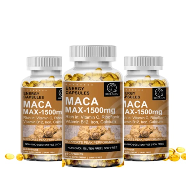 Ashwagandha Panax Ginseng Kapsel Mænd Reproduktiv Sundhed Energi Supplement Seksuel Funktion