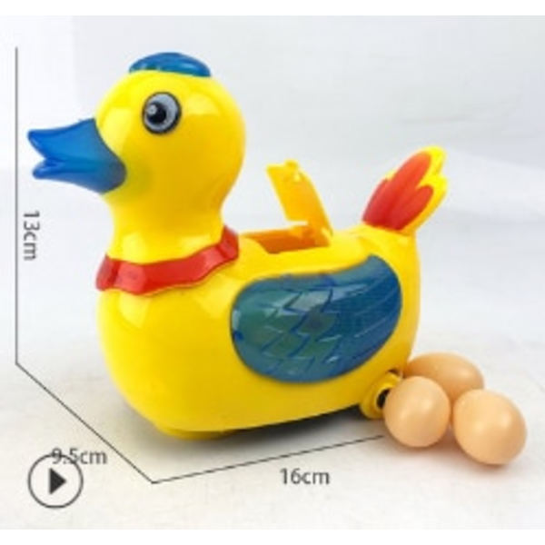 Ny värpning ägg kyckling anka batteri drift leksak figur action leksak med blinkande ljus