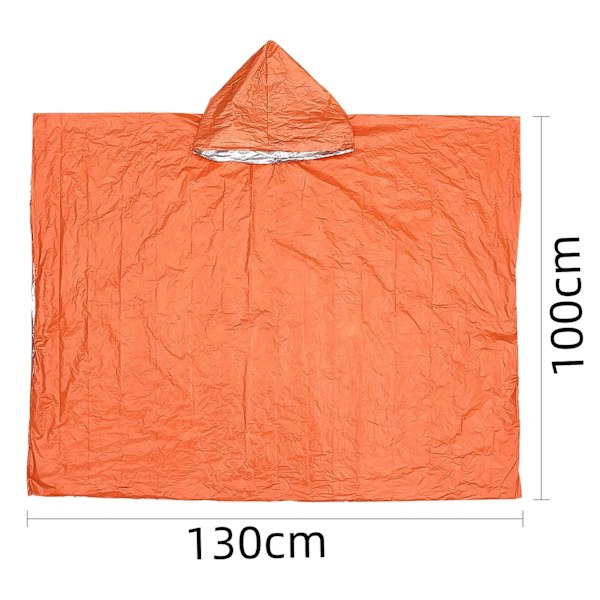Vandtæt Regnfrakke Aluminium Film Engangs