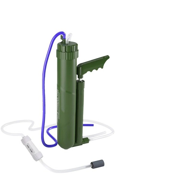 Tryck Pump Vatten Filter för överlevnad eller nödläge försörjning professionell rening vatten renare