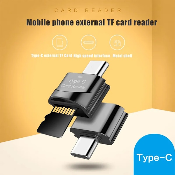 USB 3.1 Typ C Till Micro-SD TF Adapter Kortläsare Hög Speed Kort Läsare