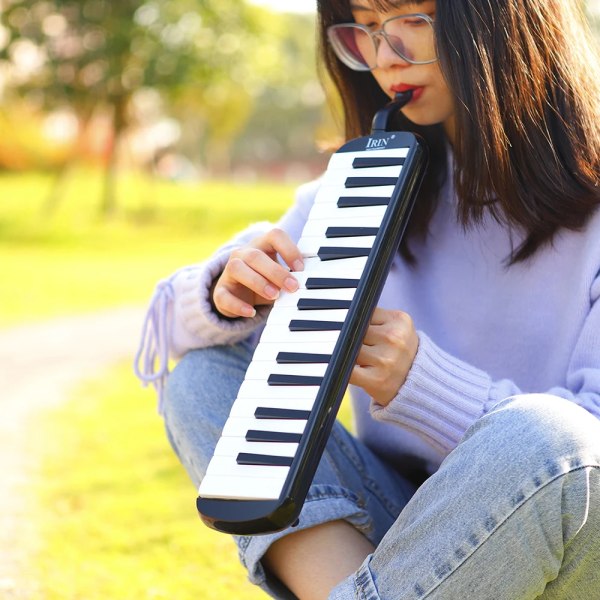 32 tangenter Melodica Piano Keyboard Stil Musikal Instrument Harmonica Munn Orgel Med Bär väska