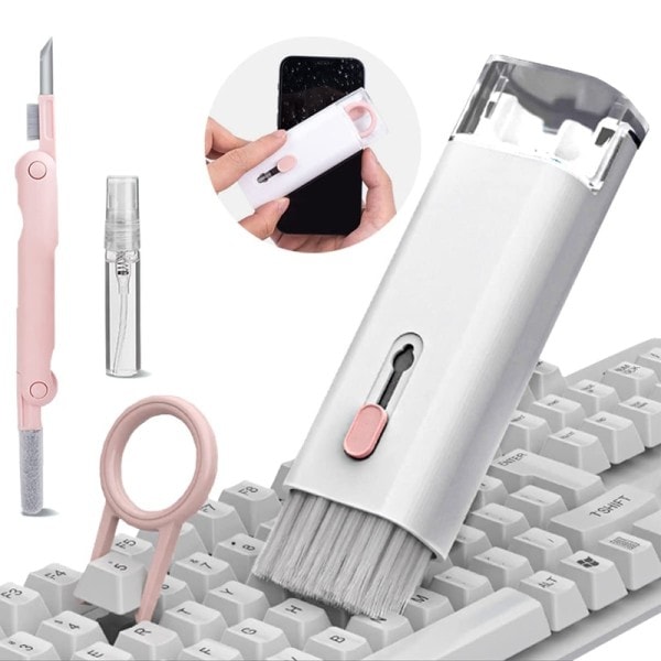 Multifunktionell Dator tangentbord rengöring borste öronsnäckor rengöring penna för airpods pro macbook skärm rengöring verktyg kit