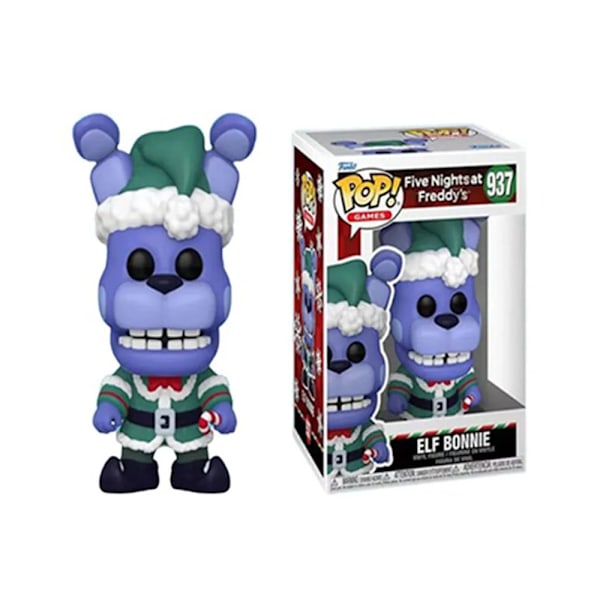 Pop Fem Netter ved Freddy´s Fnaf Bear SANTA FREDDY Spill Action Figur At Five Netter Sikkerhet Breach Modell Barn Leketøy