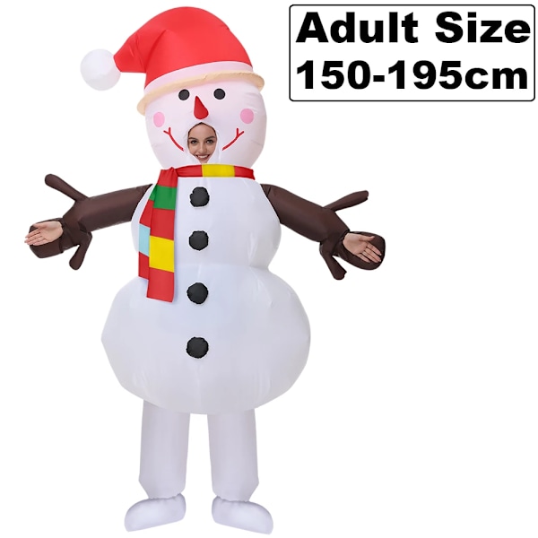 Jul Träd Vuxen Barn Jultomte Uppblåsbara Dräkter Halloween Fest Maskot  Fancy Rollspel