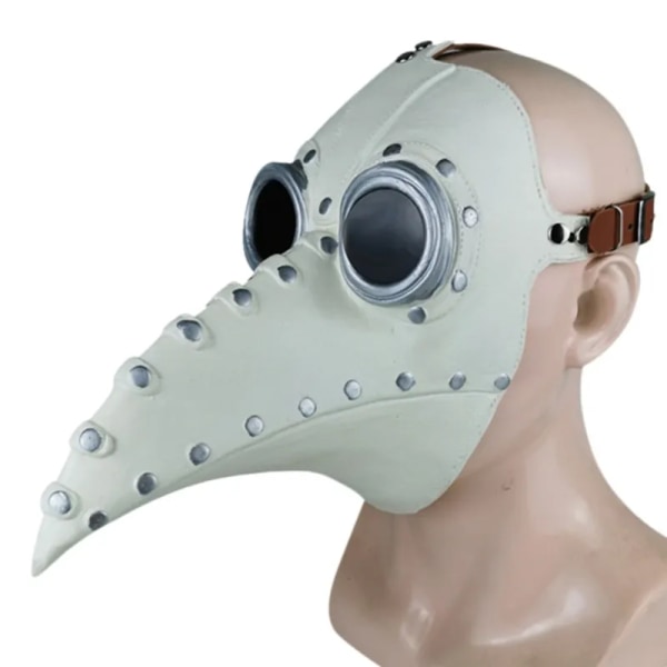 Halloween pest doktor fuglemaske lang nese nebb cosplay steampunk skummelt lateks maske