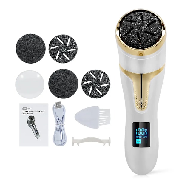 Elektrisk Pedikyr Verktyg Fot Skötsel Fil Ben Klackar Ta bort Hårt Knäckt Död Hud Callus Remover