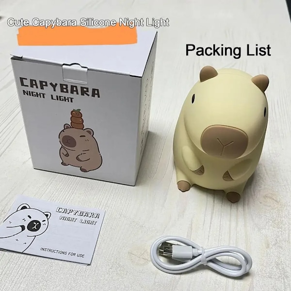 3D Lampe Sød Anime Silicone Nat Lys Touch Control USB Genopladelig Timing Dæmpning Søvn Nat Lampe