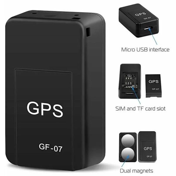 Mini GF 07 GPS Bil Tracker Sann Time Sporing Anti tyveri Anti Lost Locator