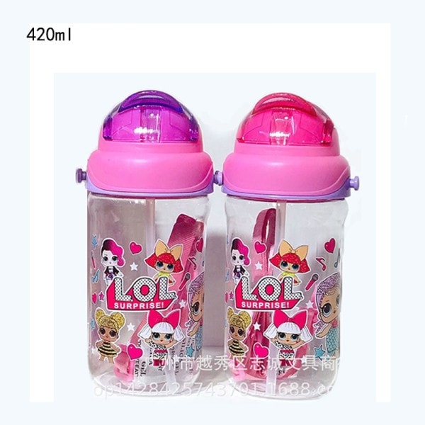 Original LOL Surprise Strop Bærbar Strå Cup Tegnefilm Anime Børn's Lols Dukker Mønster Kopper