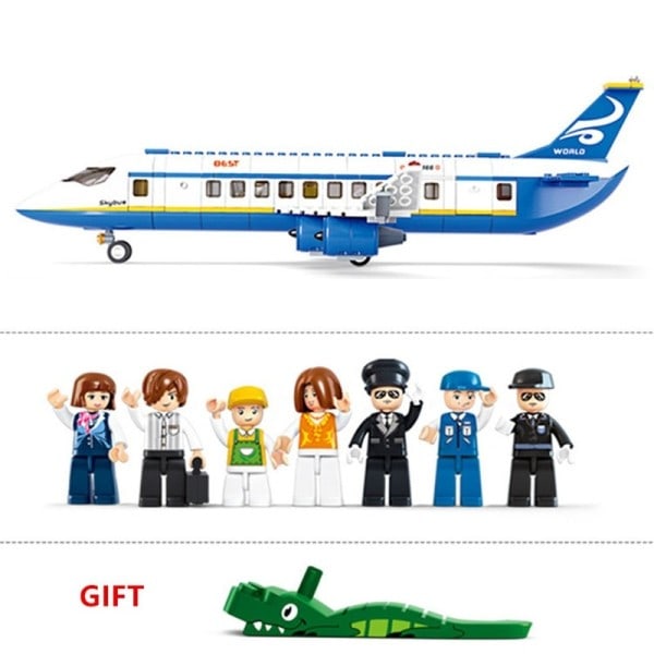 By Airport Airbus Fly Fly Fly Brinquedos Avion Model Bygningsblokke