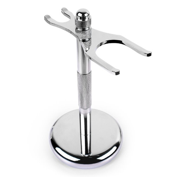 Mænd barberkniv holder rustfrit stål barbering børste stativ sikkerhed barberkniv holder