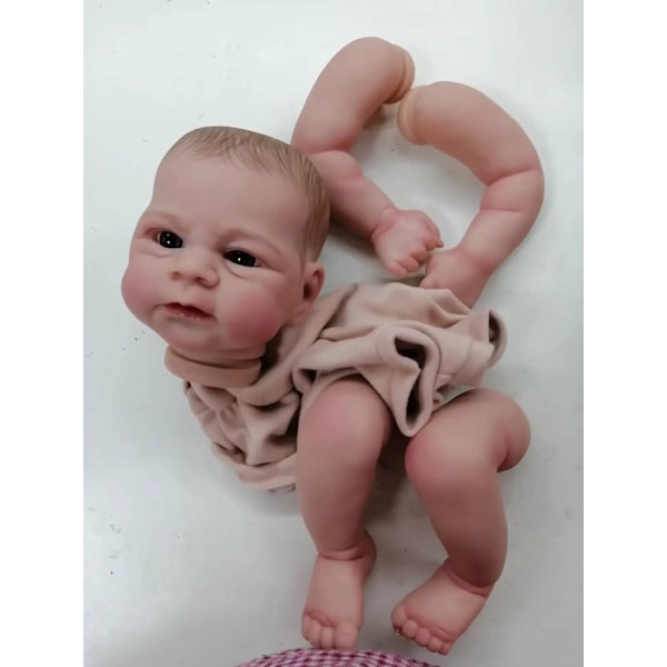 Reborn Doll Kit Lifelike Soft Touch DIY Painted Doll Delar Söt Födelsedag Jul presenter Reborn Doll Toy