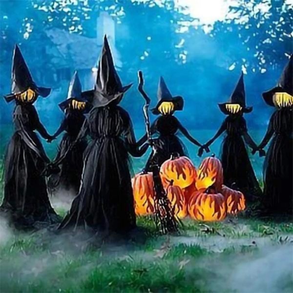 Halloween Light-Up Witches Sisustus panoksilla