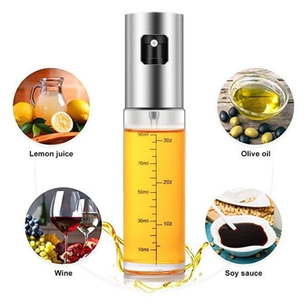 Glas Skål BBQ Oliven Olie Spray Diffuser Til Køkken Dispenser Flaske Squirt Beholder Eddike Soja Sauce
