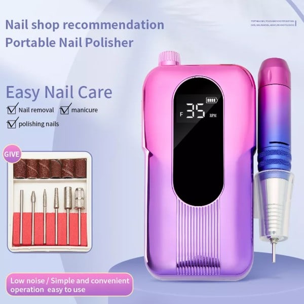 Naula pora kone langaton sähkö naula lakanpoisto mini naula viila pora kone LED näytöllä