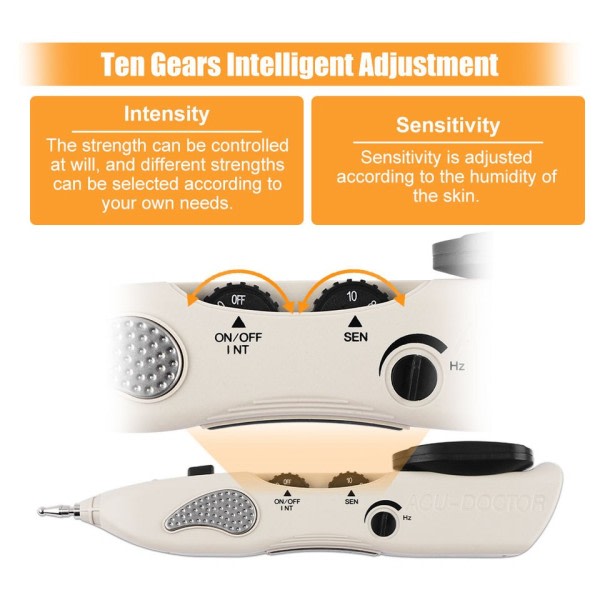 USB Genopladelig Elektronisk Akupunktur Pen Elektrisk Body Massager Meridian Puls Afslappende Fysioterapi Udstyr