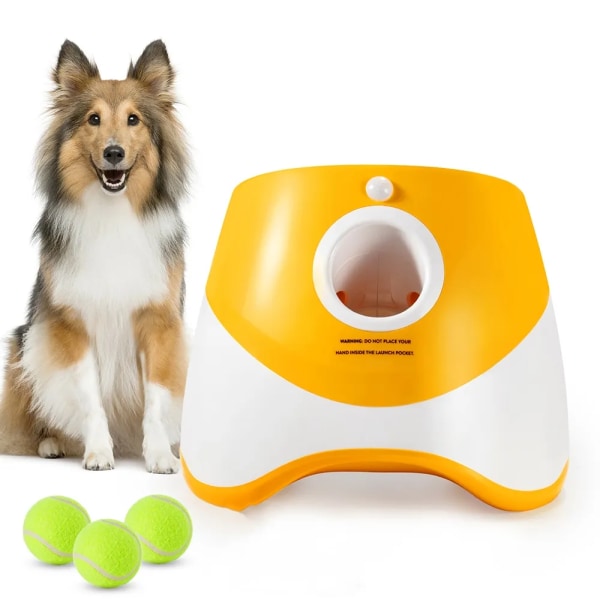 Automatisk kaste maskine katapult til hund kæledyr legetøj tennis kaster kæledyr bold kast enhed