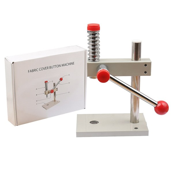 Metall Hand Tryck Maskin för Knäpp Knappar Dubbel Kåpa Nit Öljet Grommet Täckt Tyg Knapp Gör själv Handgjorda Tillbehör