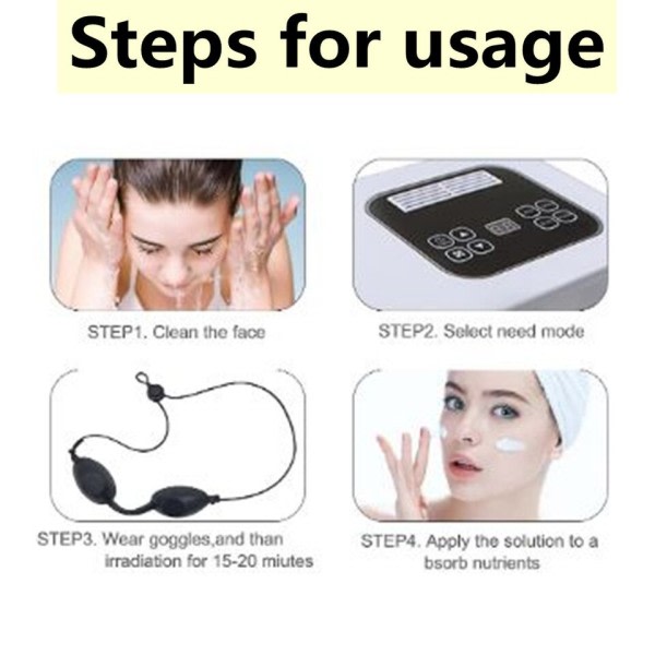 7 färger LED mask PDT LED mask ljus terapi hudvård verktyg skönhet hälsa ansiktsmasker