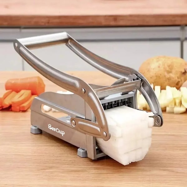 Skärning Potatis Maskin Multifunktion Rostfritt Stål Skär Manuell Grönsaksskär Verktyg