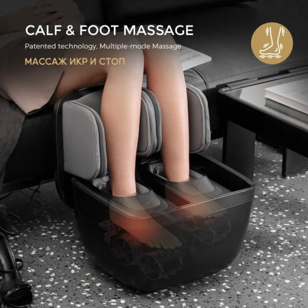 2 i 1 fod og ben massager maskine foldbar osmann kalv luft kompression shiatsu rulle vibration massage med varme K68