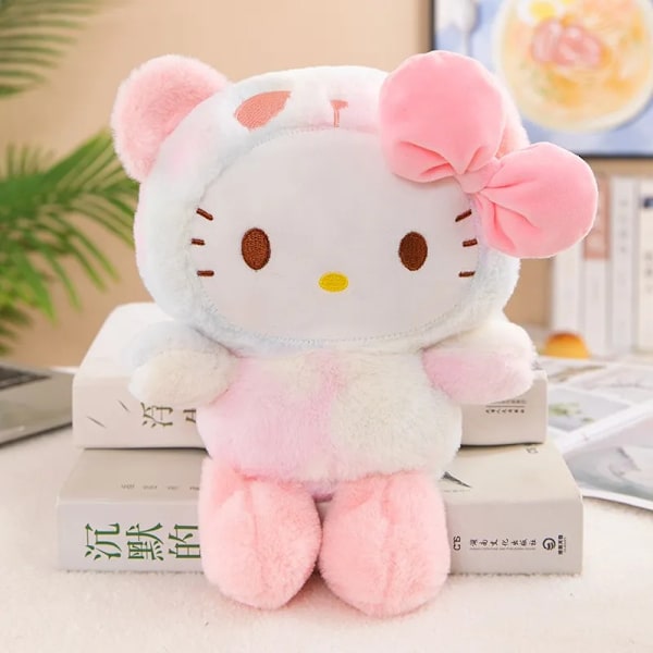 Kawaii 25cm Jade Hund Kuromi Kläding Docka Docka Plysch Leksaks Koppade Djur Patung Dockor
