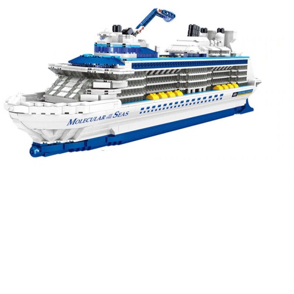 Cruise Line Skip Seiling Båt Mini Modell Bygningsblokker