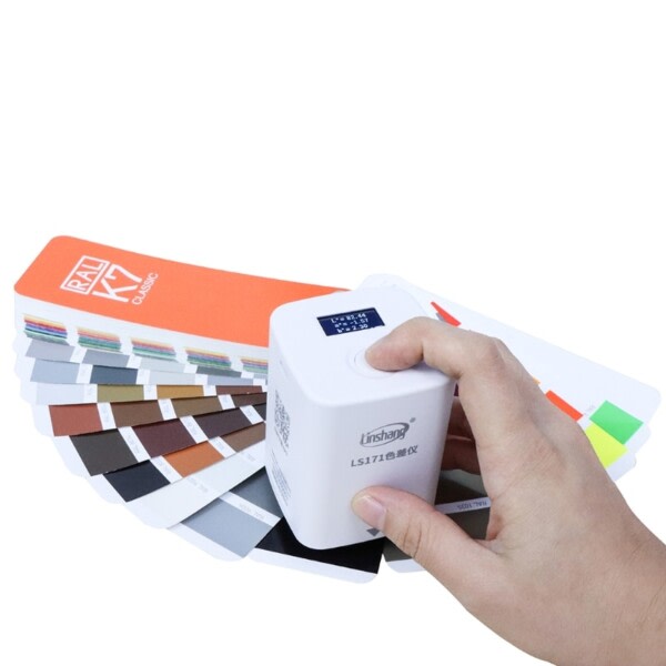 Smart fargemåler fargeanalysator med skjerm digital presis LAB farge måler tester 8mm