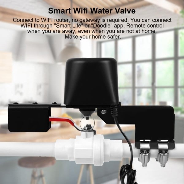 Automatisk Gas Vatten Värmare Ventil Styrare Smart Home Fjärrkontroll Manipulator Arbeta Med Alexa Google Home