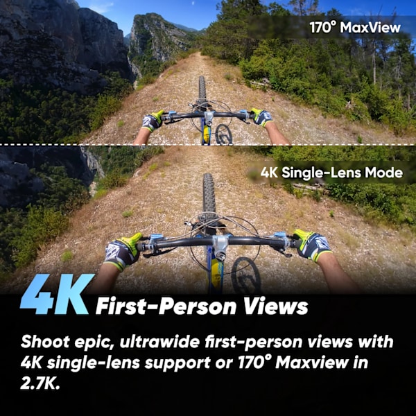 Vedenpitävä 360 toiminta kamera  1/2" 48MP anturit
