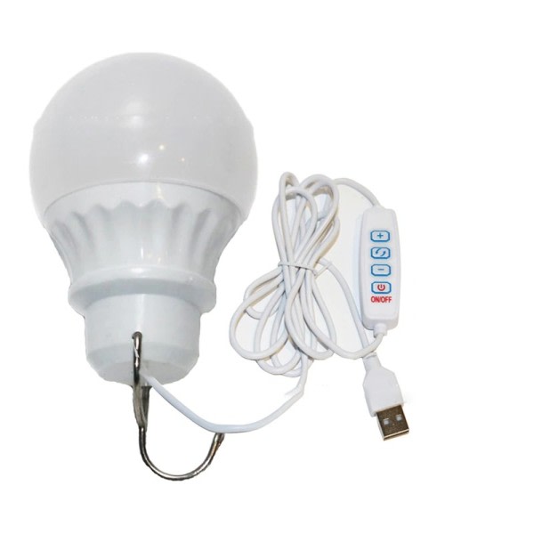 Led Camp Lys Usb Emergency Pære 3 Farge Dimbar Hengende Telt Lampe