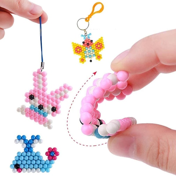 1000 bitar Handgjorda Magic Vatten Fuse Beads Creative Beads DIY Konst Hantverk Leksaker Set med tillbehör