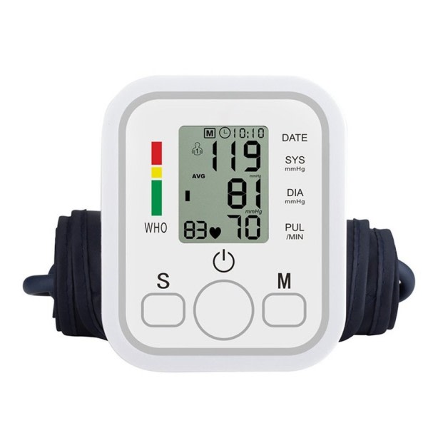 USB Sfygmomanometer Automatisk Digital Wrist Monitor Puls Hjärta Beat Rate Meter