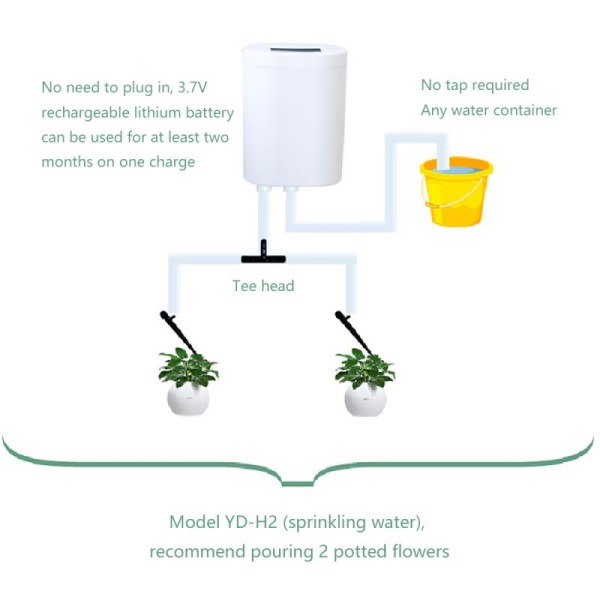 8 Hoder Automatisk Vanning Pumpe Kontroller Plante Blomst Hjem Sprinkler Drypp Vanning Enhet Pumpe Timer System Hage Verktøy