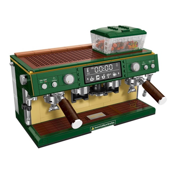 Kaffe maskin modell mikro byggnad klossar mini diamant stad vän tegelstenar set barn leksaker barn flicka spel